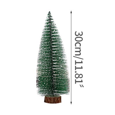 Small Mini Christmas Tree Office Window Desktop Decoration Christmas Christmas Ornaments Pine Tree Home Decor: 30CM