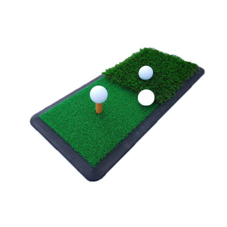 Golf Long and Short Grass Swing Mat Circular Bead Rubber Material Golf Mat Grass Mat Indoor Golf Supplies