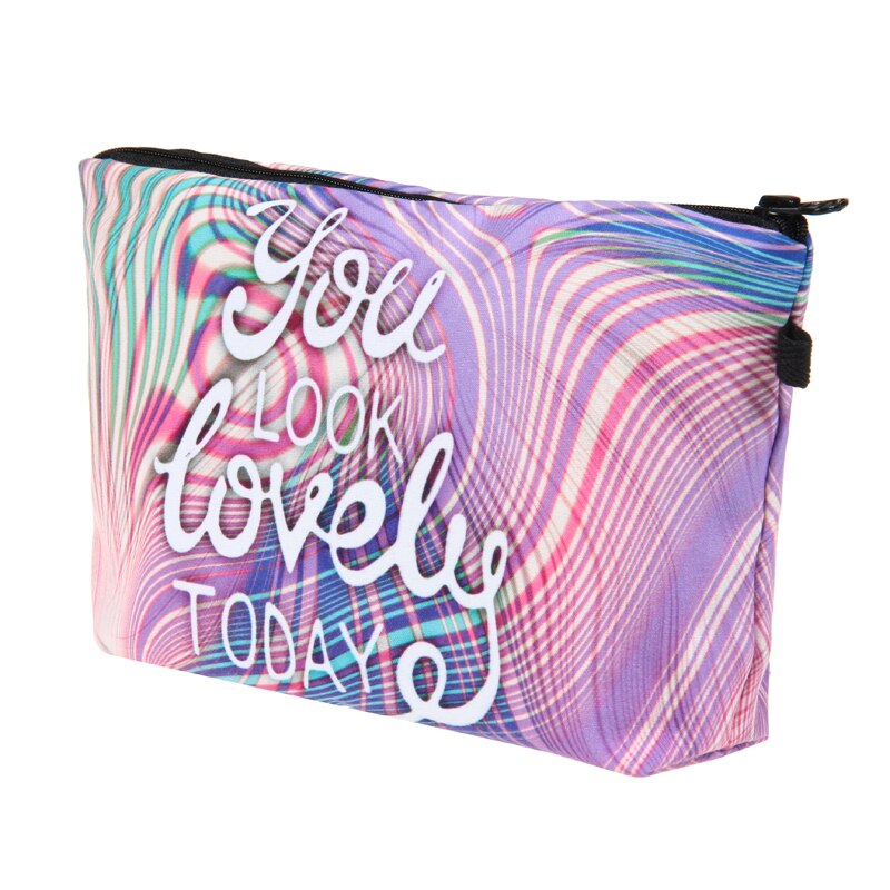 Jom tokoy kosmetisk organizer taske du ser dejlig ud i dag 3d print kosmetik taske dame mærke makeup taske