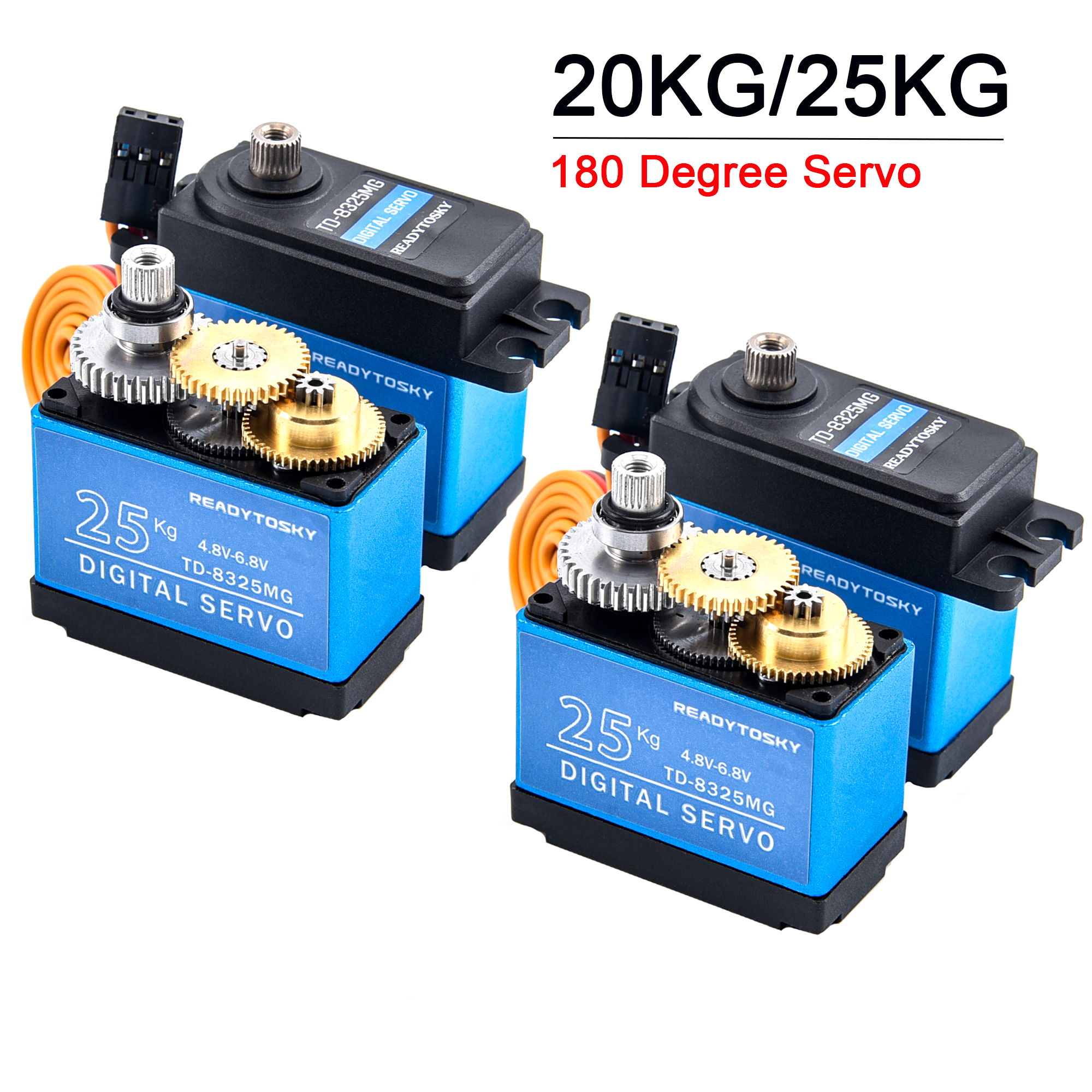20kg TD8120MG / 25kg TD8325MG Hohe Drehmoment Kernlosen Motor- Servo Wasserdichte Digital 180 Grad Servo Kontrolle durch Fernbedienung Kontrolle