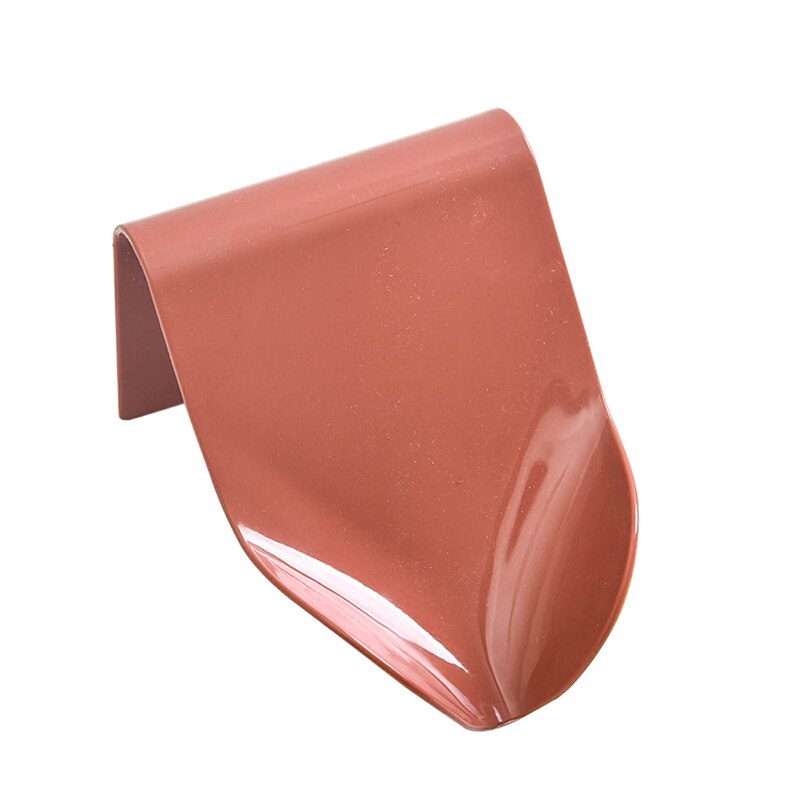 Porte-savon mural auto-adhésif douche porte-savon Drain pour salle de bain évier de cuisine: Red