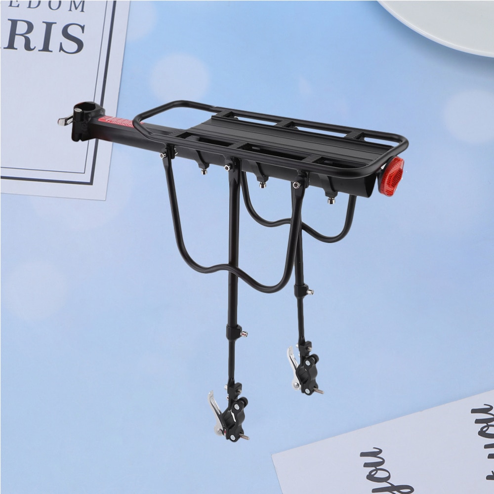 Quick Release Fiets Carrier Rack Aluminium Achter Fietstas Bagagedrager Plank Fietsen Cargo Rekken Bike Mount Rekken Zadelpen (Bl