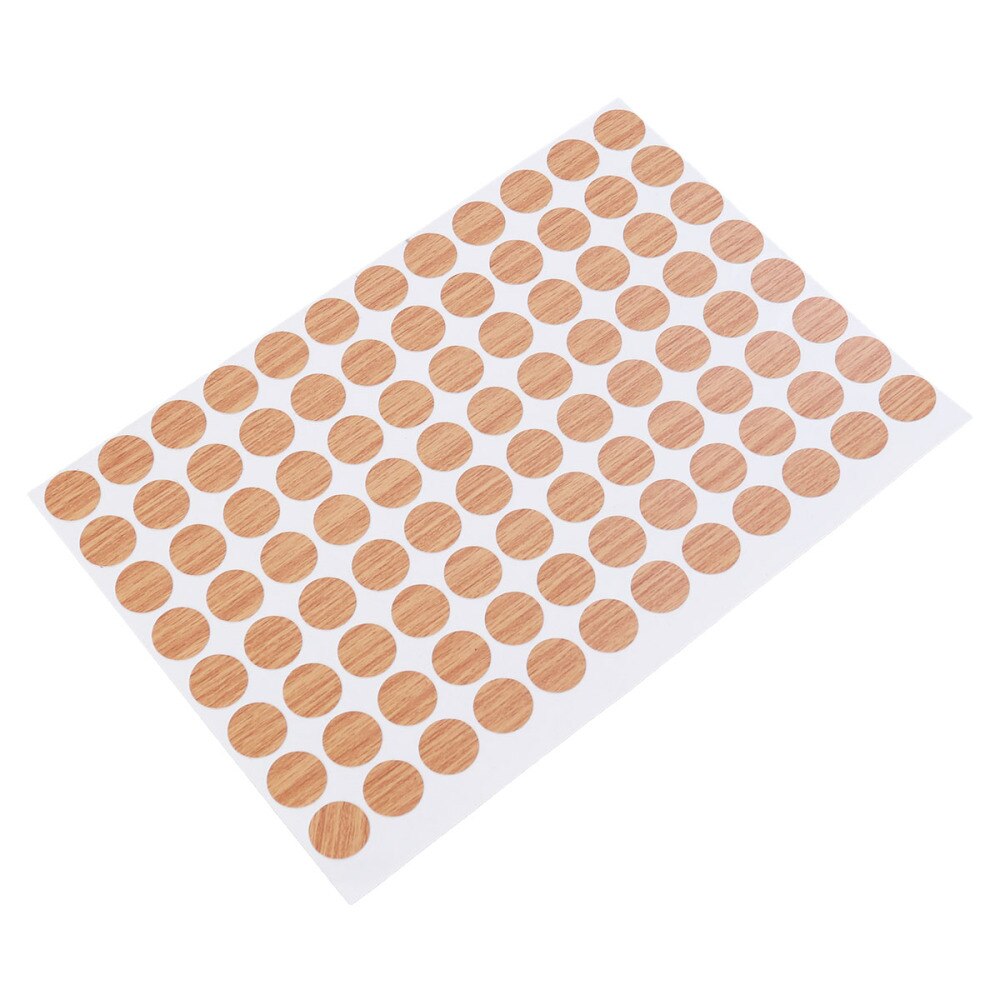96pcs/sheet Waterproof Screw Hole Covers Non-slip Screw Hole Caps 15mm Decorative Stickers(01): As Shown