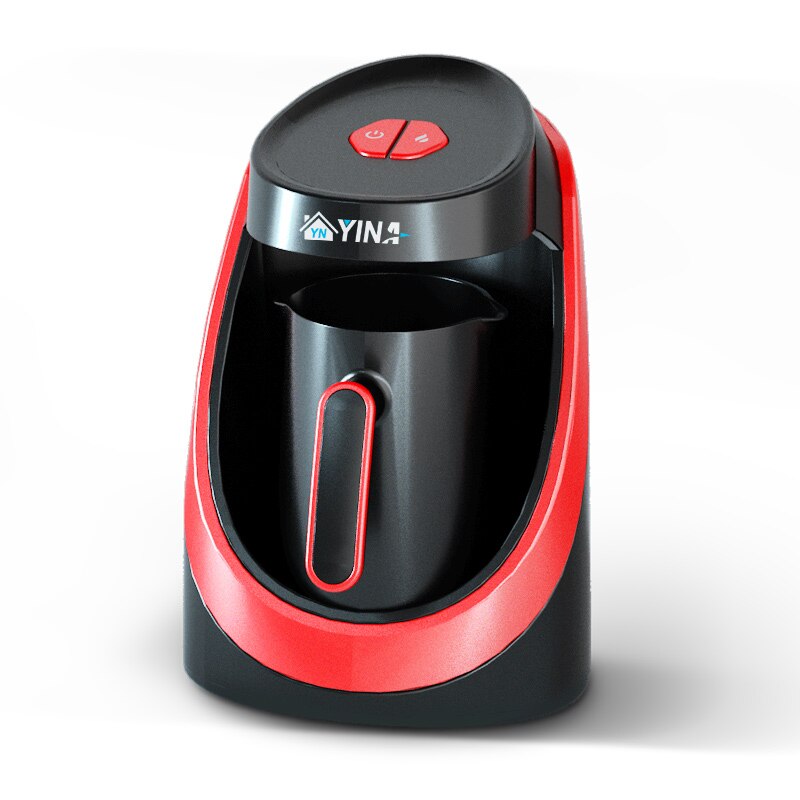 Verbeterde Stijl Turkse Plastic Koffie Pot Overloop Preventie Turkse Elektrische Koffiemachine Overflow Draagbare Espresso: Rood