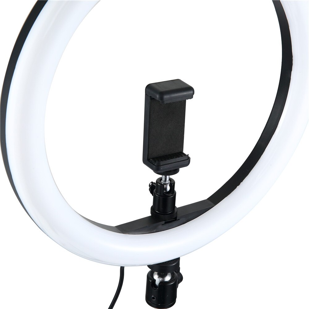 12 zoll LED Ring Licht Fotografie Dimmbare 5500K 24W Foto Studio Licht Adapter Stecker für iPhone mit 1,1 m Stativ Telefon Taschen