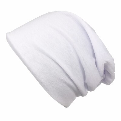 Frühling Frauen Männer unisex Gestrickte Winter Kappe lässig Mützen Einfarbig Hüfte-hüpfen schnappen schlapp Skullies Motorhaube Mütze Hütte gorro: Weiß