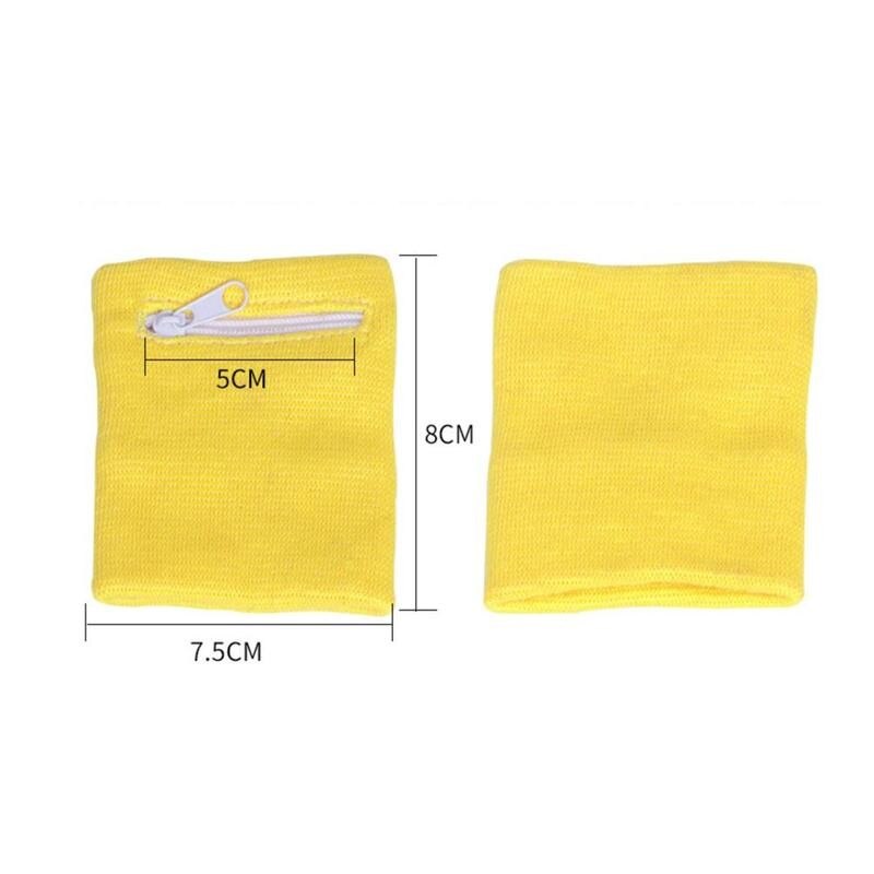 Blixtlås handledsplånbok påse band dragkedja löpande cykling för löpkortsäck säker bomull bekväm förvaring sportnyckel  a8 v 7