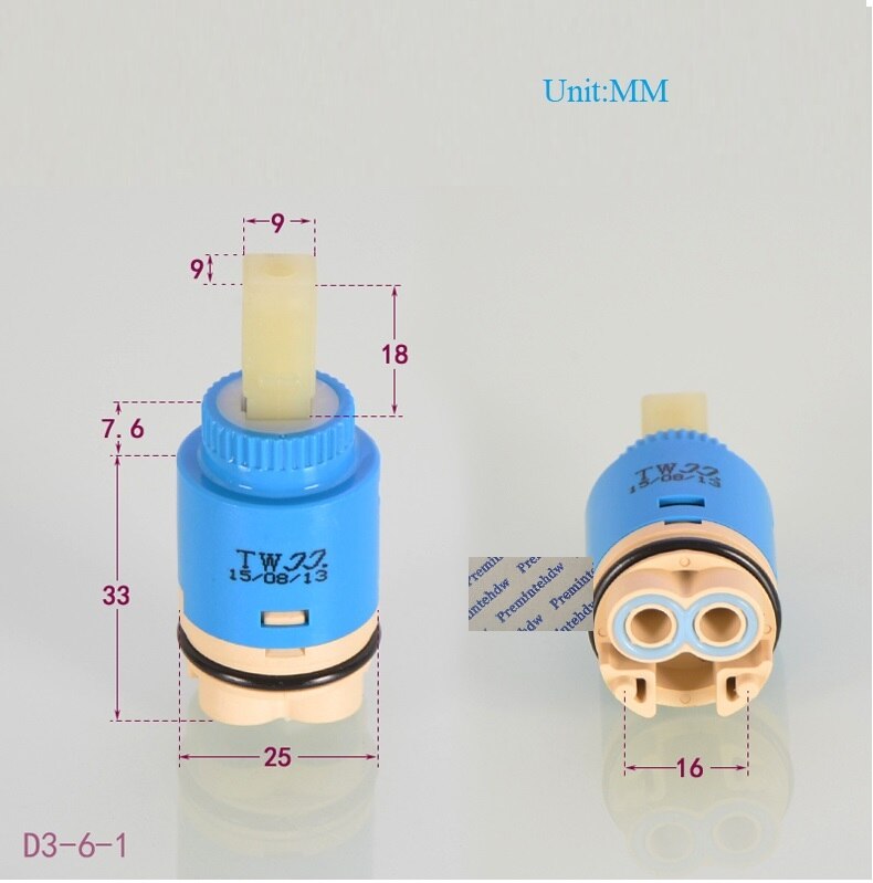 25MM 35MM 45MM robinet Valve cartouche remplacement froid mélangeur pieds hauts: D3-6-1