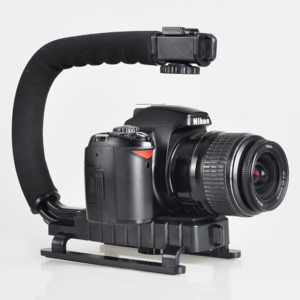 U-Shaped Camera Handheld Stabilizer Holder Camera Steady Mount Hand Grip C Stabilize Holder for DV SLR Action Camera Photography