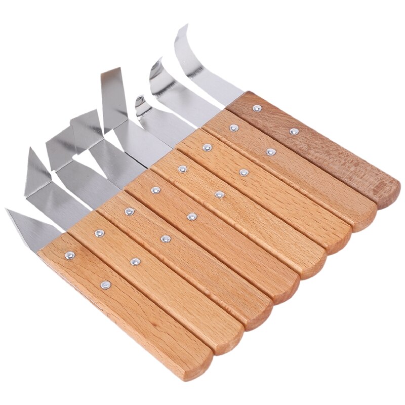 8 in 1 Wooden Handle Pottery Wheel Ceramic Tools Pottery Craft Carving Shaping Trimming Tools,Clay Sculpture Tools
