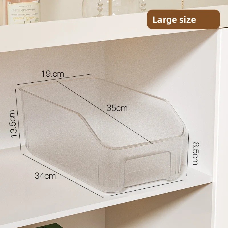 Oppbevaringskurv for baderomskjøkkenskap diverse snacks krydderkurv hylle hjem organisering kurv plastmateriale: Rød