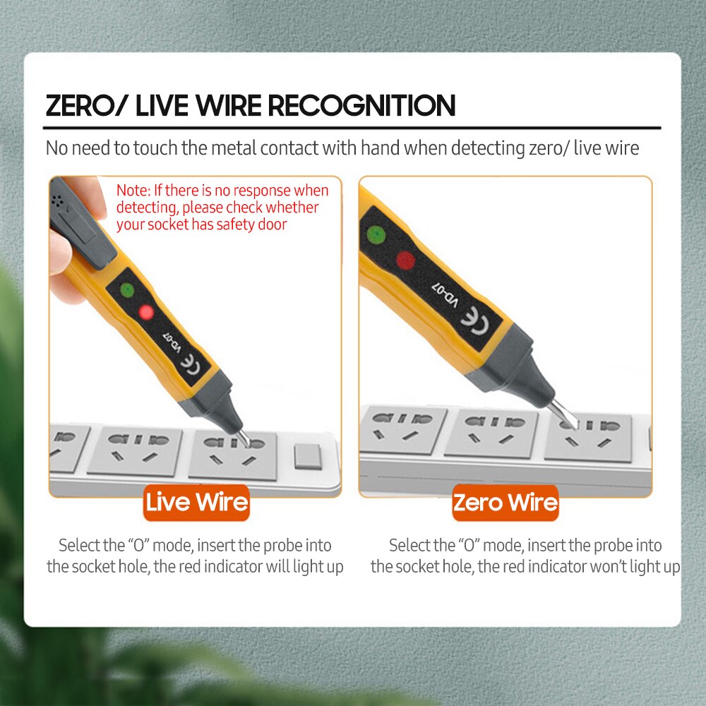 Zero Point Detection Non-contact AC Voltage Tester Pen NCV Detector Zer... – Grandado