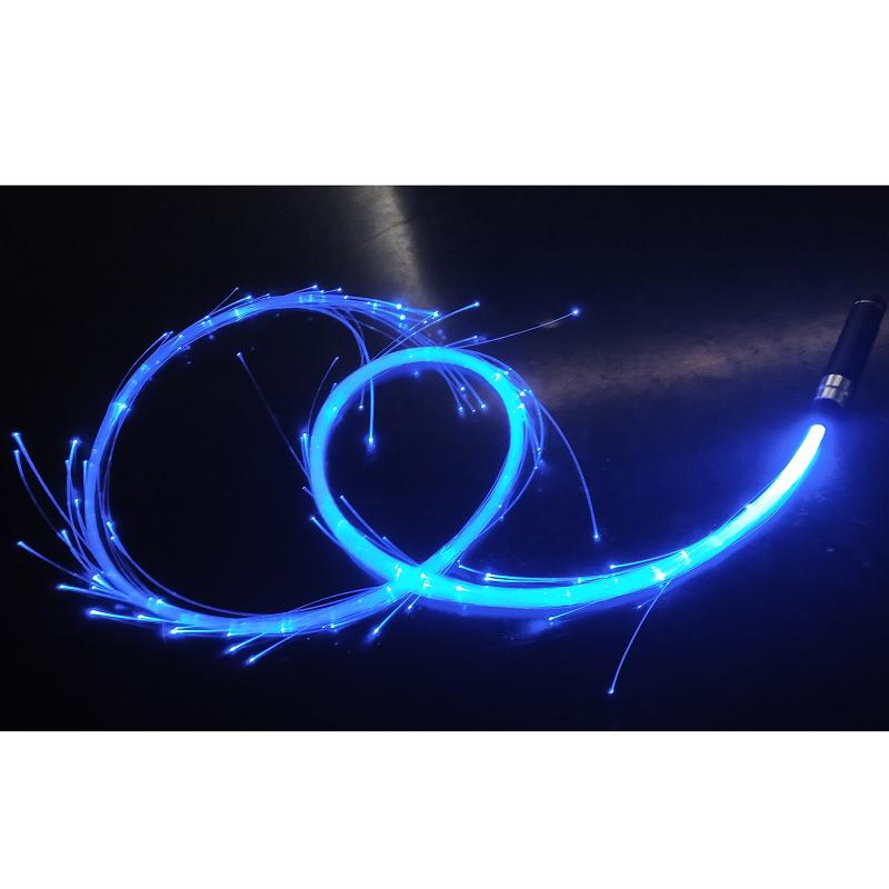 LED Licht Optik Fiber Lichter 17,8 m 3 Modi Fiber Optik Peitsche LED Beleuchtung Lange Lampe Lebensdauer Beleuchtung tanzen Hand seil Licht: Blau
