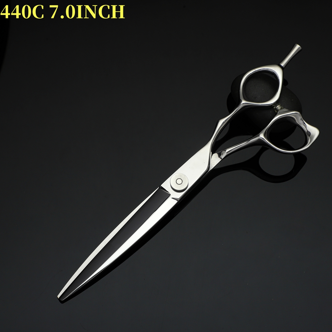 Professionele kappersschaar 440C staal 7 inch snelle snit Geschikt voor thuis en kapperszaak Kambeschermhoes