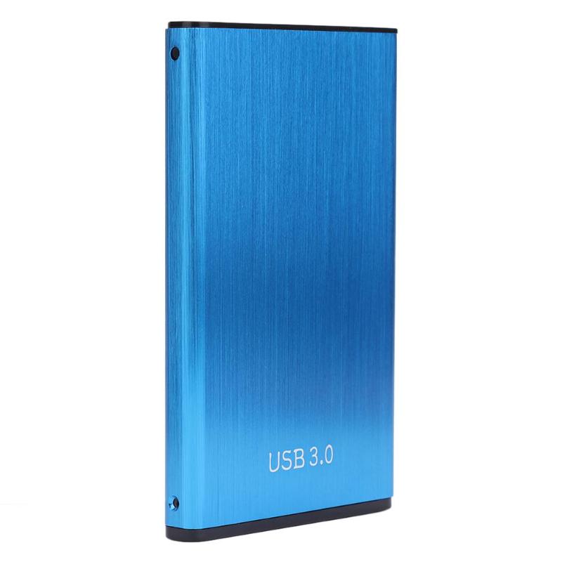 2.5 pouces HDD boîtier ssd USB 3.0 vers Sata Adaptateur Free Mobile Boîtier Disque Dur 6gbps Soutien 8 to Disque Dur Externe Boîte: Bleu