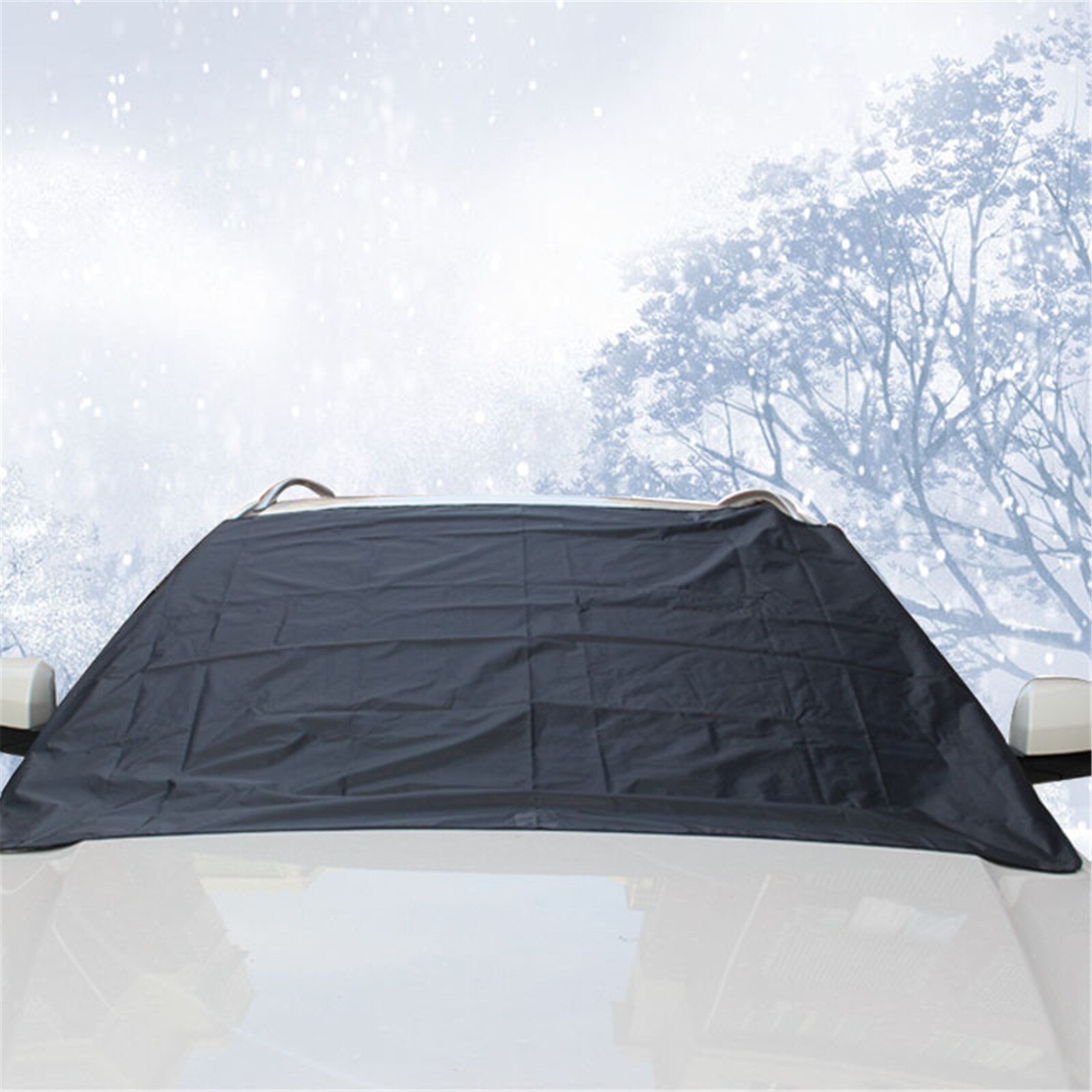 210*120Cm Universele Magnetische Auto Voorruit Cover Auto Zonnescherm Sneeuw Ijs Bescherming Cover Winter Zomer Voorruit Shield