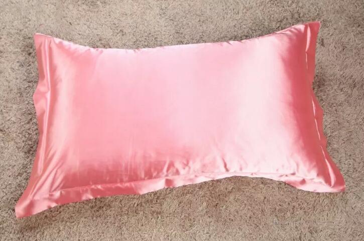 2 stuks 48 x 74cm imitatie zijden satijnen kussensloop kussensloop voor bedsprei comfortabele effen kussenslopen: 8