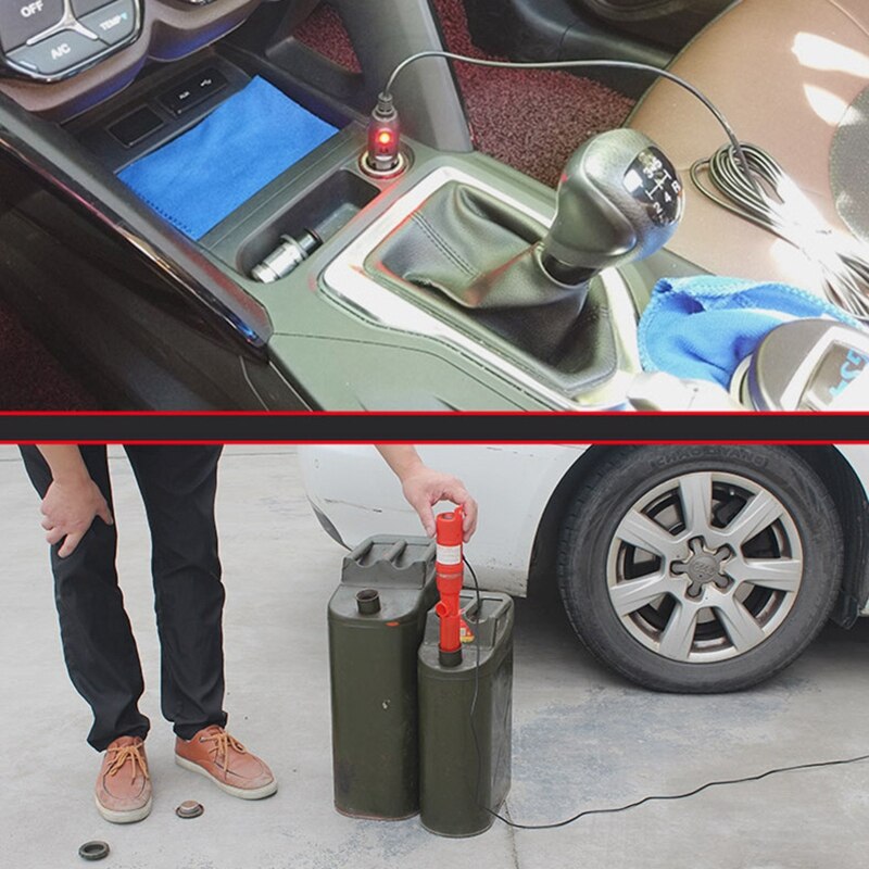 Autolaadvloeistofpomp handpomp vloeistofoverdracht water gas gereedschap benzine brandstof draagbare auto hevelslang buiten