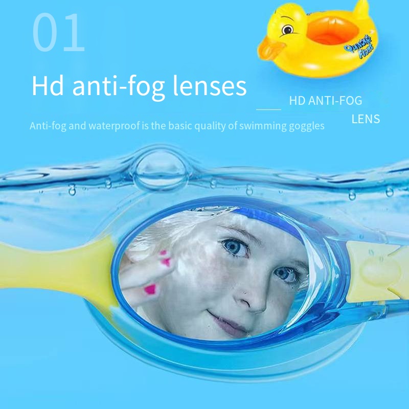 Vattentäta anti-imglasögon uv barn färgade linser barnglasögon simglasögon