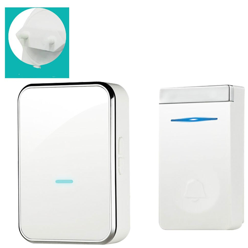 Self generation Wireless Doorbell, Waterproof Door Chime Kit Operating Over , 45 Melodies, CD Sound doorbell: Option 1-1 / US Plug