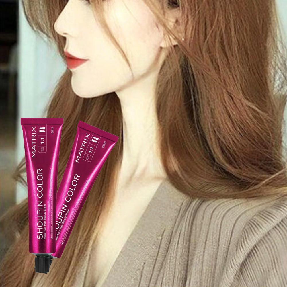 100ml Hair Dye Semi-Permanent Good-Looking Colorful Beauty Color Dye Nature Permanent Super Hair Dye Cream Girls Beauty Hair