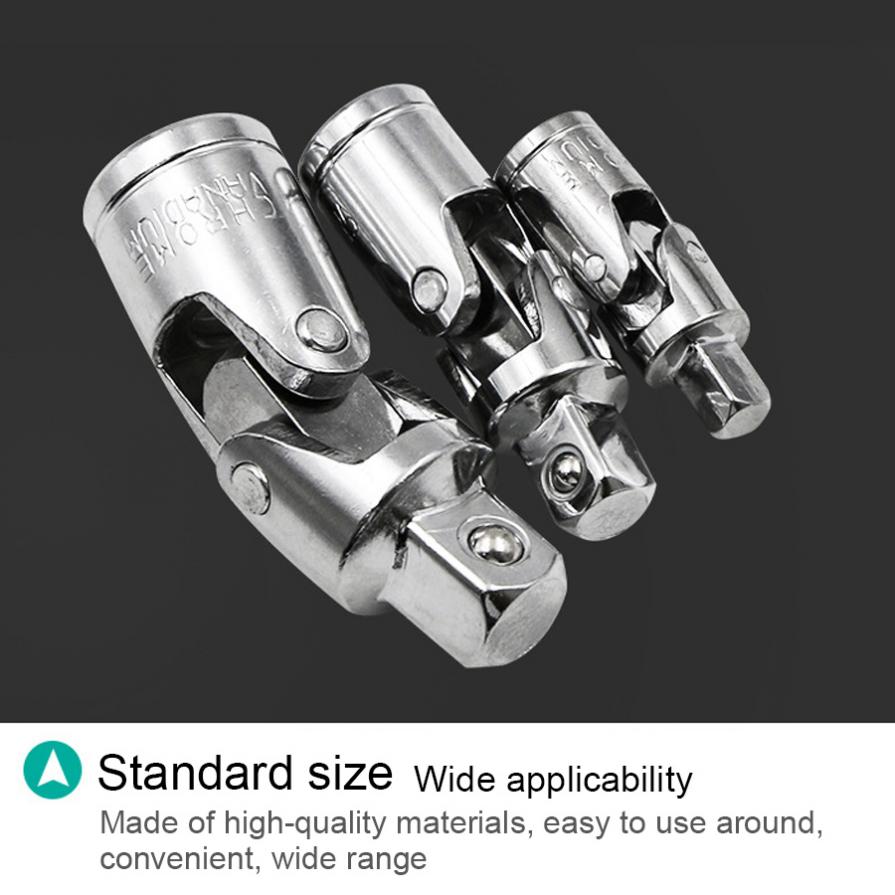 Wrench Sleeve 360 Degree Socket Wrench Joint Swivel Knuckle Joint Air Impact Wobble Socket Adapter Hand Tool 1/2 3/8 1/4