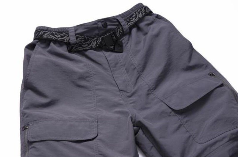 Removable Summer Hiking Pants Men Quick Dry Breathe Outdoor Pants For Hiking Camping Leisure Travel Sports Trousers