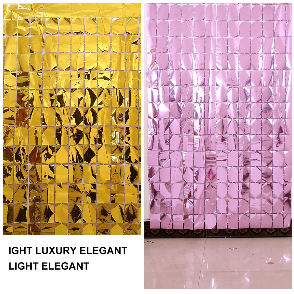 Rose Gold Curtain Background Birthday Party Decor Shimmer Wall Backdrop Curtain Baby Shower Wedding Sequin Party Background