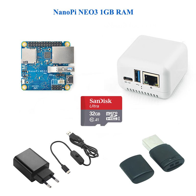 NanoPi NEO3, RK3328 Gigabit Ethernet Hafen 1GB 2GB speicher OpenWrt/LEDE: Orange
