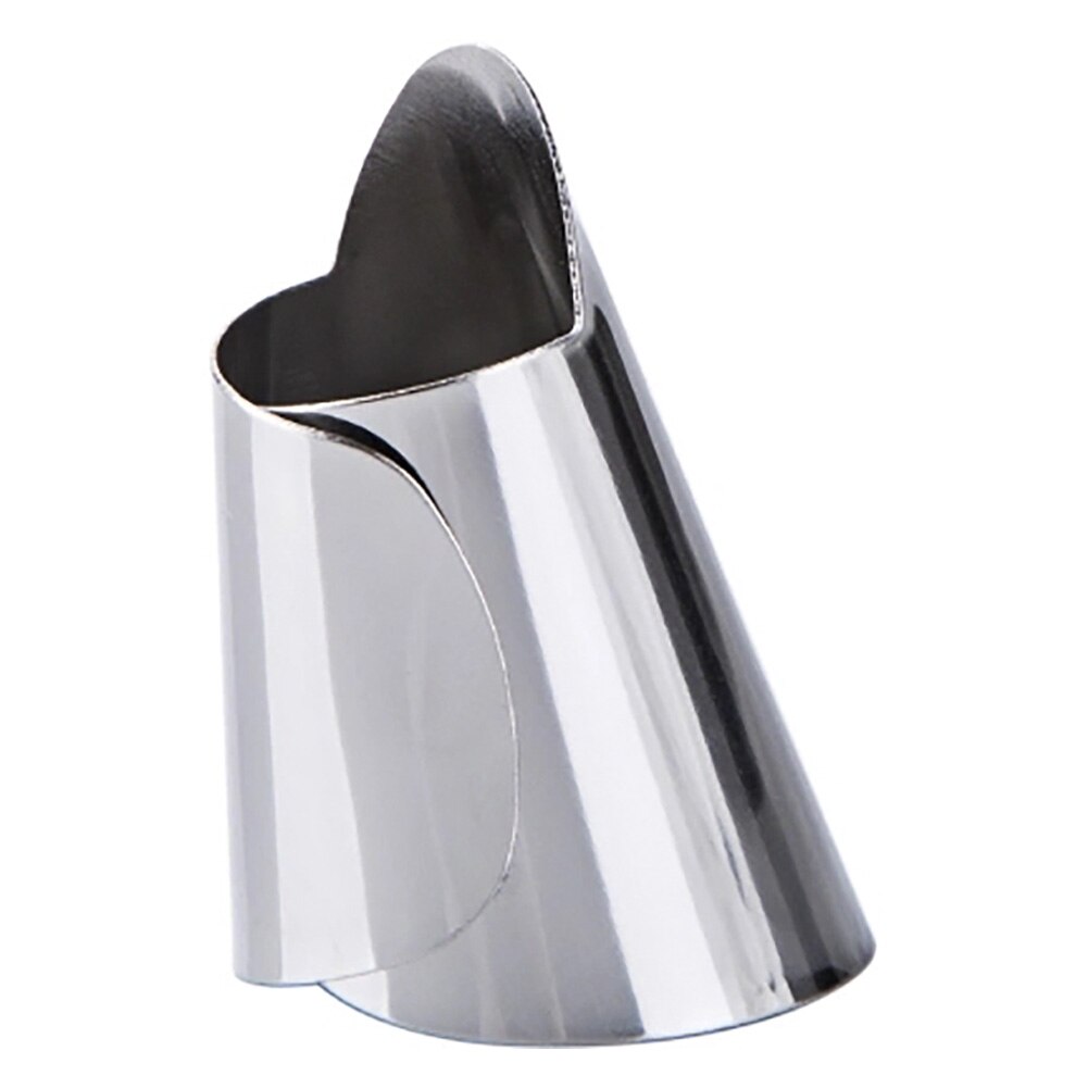 Vinger Bescherming Rvs Voor Snijden Koken Finger Protector Hand Niet Te Kwetsen Voor Dunschiller Cutter Gereedschap