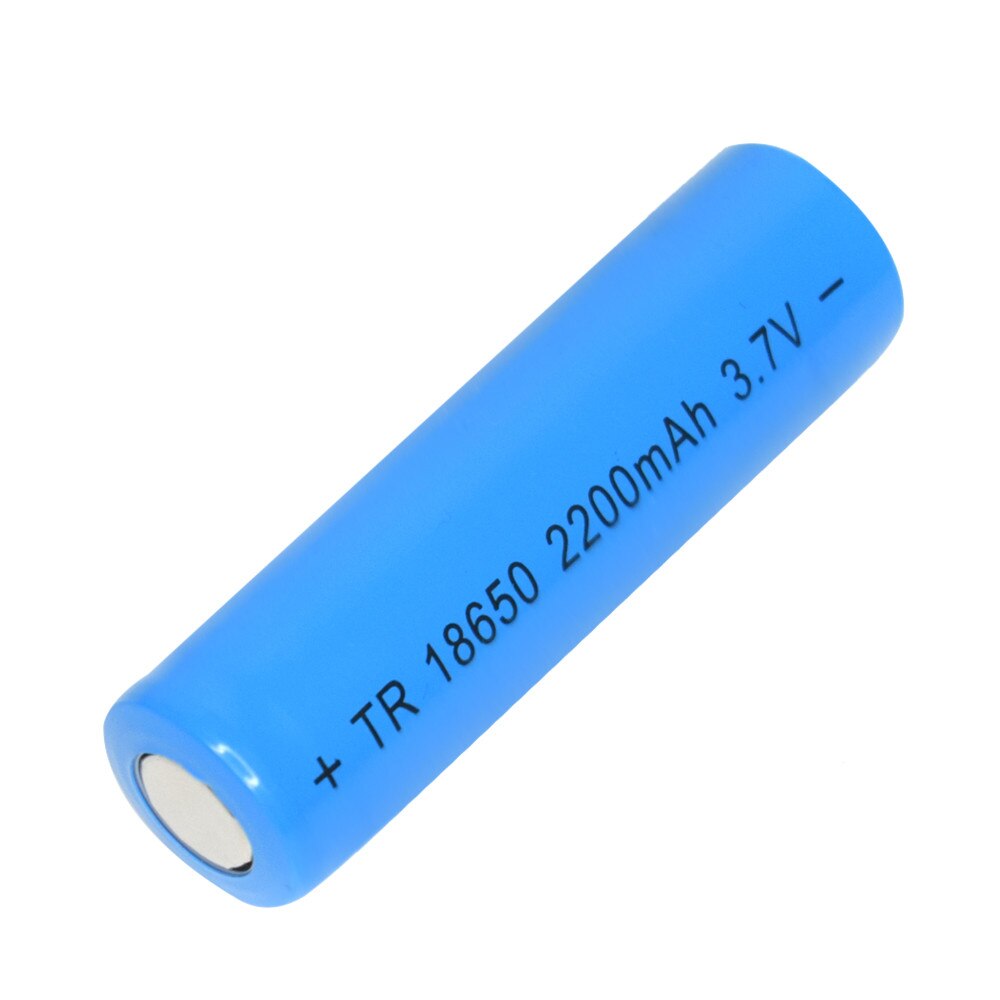 100% Original 4pcs 18650 3.7v 2200mah 18650 Rechargeable Lithium Battery For Flashlight Batteries
