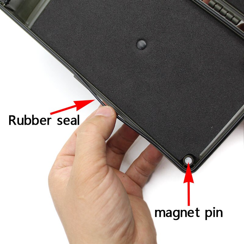 Carp Fishing Terminal Tackle Box With Rig Stop Pins For Ronnie Rig Storage Box Black Feeder Fishing Accessories Rig Case