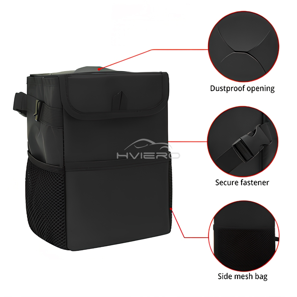 Auto Multi Purpose Dumpster Garbage Lid Storage Bag Waterproof Black Loaded Leakproof Car Load Foldable Trash Bins Dustbin Tools