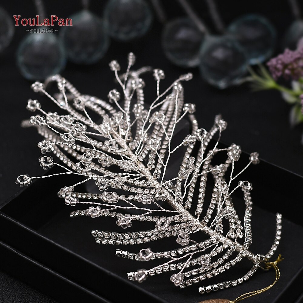 Topqueen HP77 Bruiloft Tiara Bridal Kammen Strass Bruiloft Hoofddeksels Bruiloft Haar Accessoires Bruids Hoofdtooi Bruiloft Haar Kam: HP188