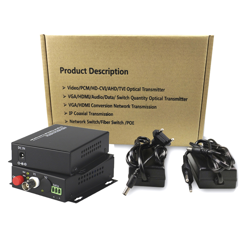 HD CVI AHD TVI 720P 960P 1CH Fiber Optic to BNC Digital Video Converter fiber optical transmitter and receiver for CCTV system