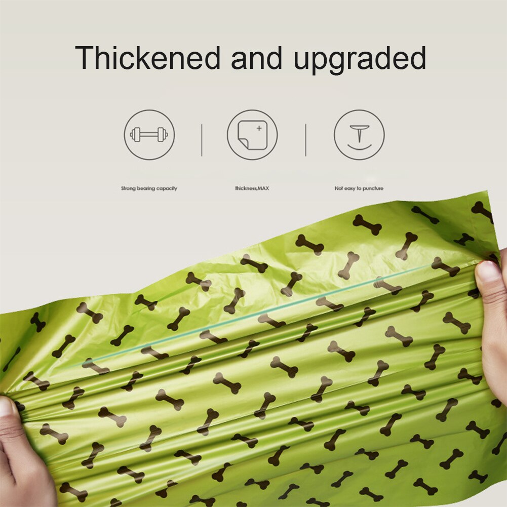 Biodegradable Pet Dog Poop Bag Zero Waste Dog Puppy Pooper Bags Paw Doggy Litter Poop Bag Dispenser Pets Products Dogs Outdoor