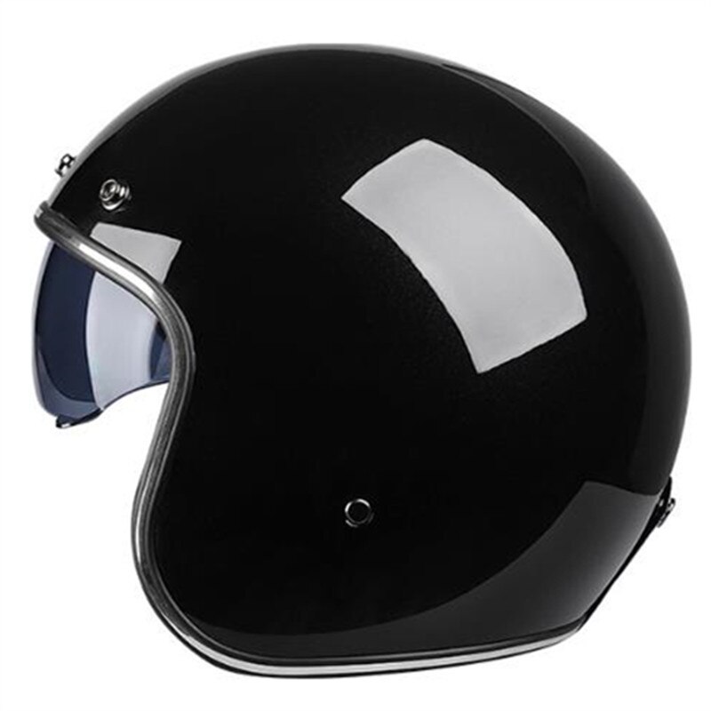 Dot Goedgekeurd Vintage Motorfiets Open Helm Klassieke Retro Open Gezicht Moto Helm Licht Gewicht Voor Motorbike Cruiser Casco: 3 / XL