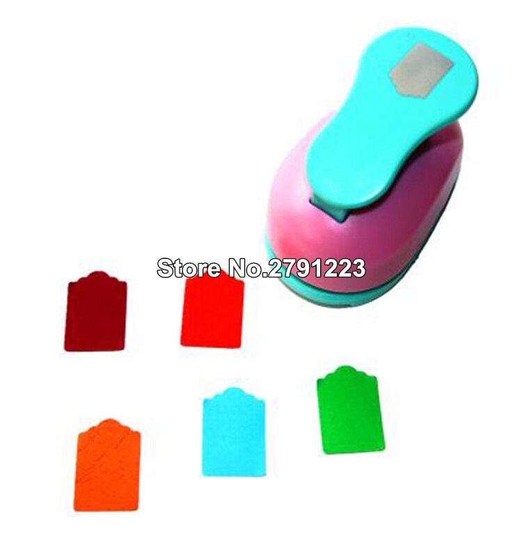 Punch Tag top Punch straight 1.5 inch Tag papier stoten voor scrapbooking craft perfurador Polygon shaped diy puncher: 02