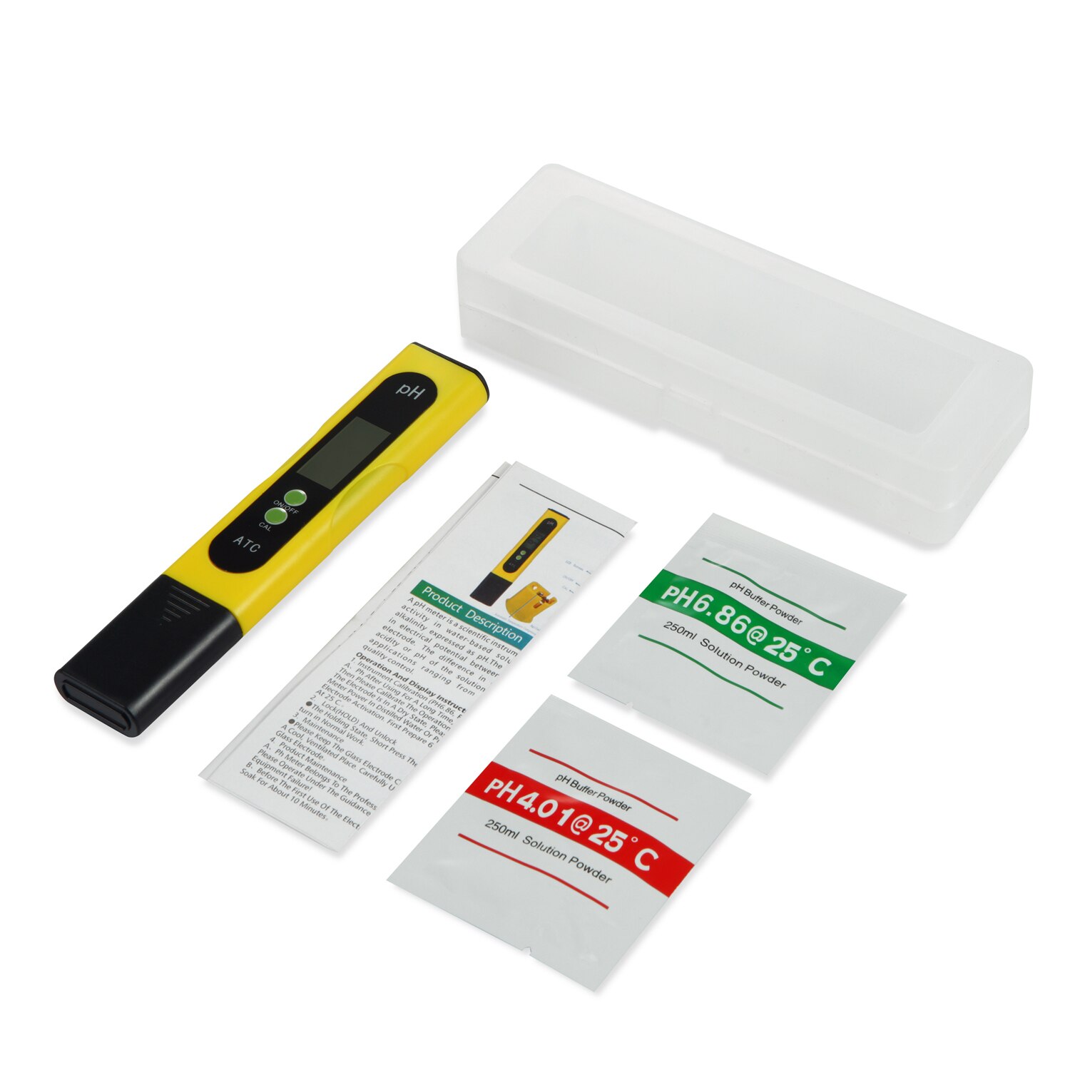 Digital vand test pen lcd display vand ph meter med atc til husholdnings drikkevand akvarier svømmebassiner spa