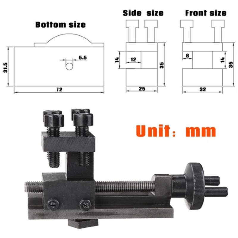 Sieg C0 Rotativo Tornio Strumento di Supporto S/N: 10154 Sieg mini Accessori Tornio Portautensili Tornio Utensile da Tornio