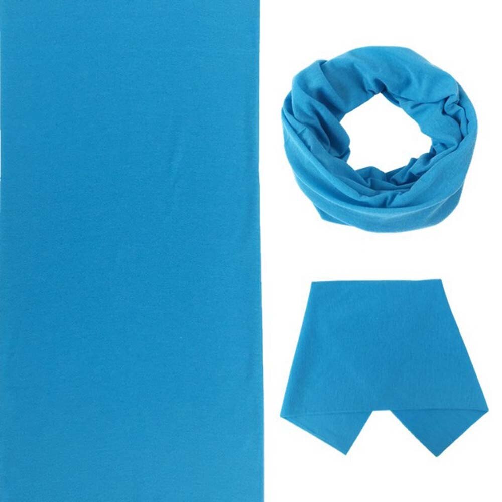 1pc unisex huivi miehille naisten huivi putki huivi huivi pää kasvomaski kaula snood päähineet aktiviteetti maaginen ulkoilu huivi kiinteä: Sininen