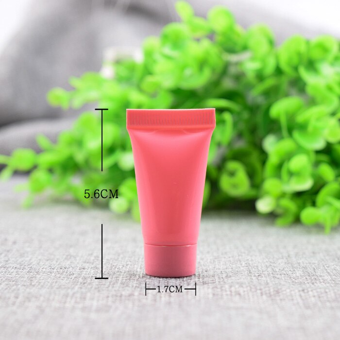 100 Uds 5 ML tubos de crema vacíos coloridos envase de loción cosmética botella de muestra de viaje