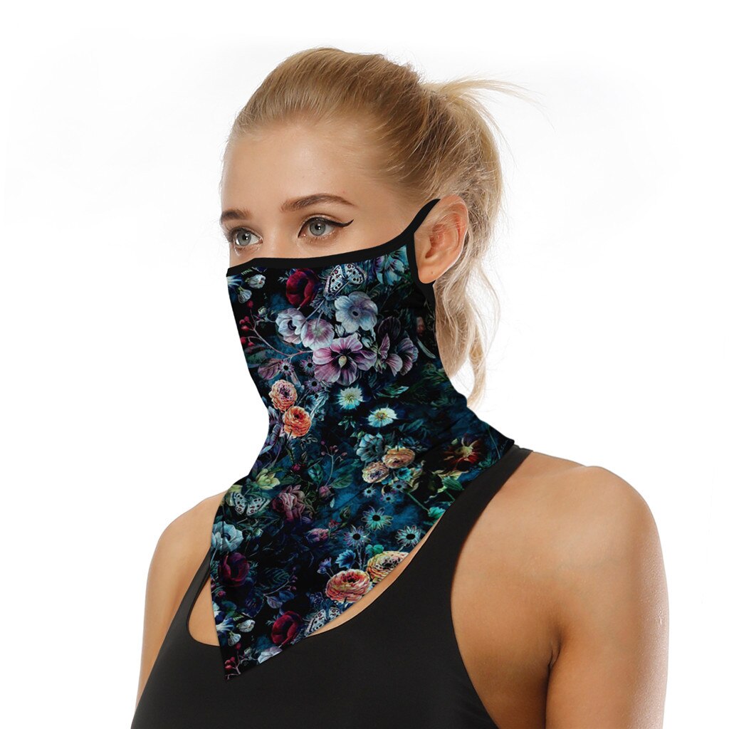4% Outdoor Print Seamless Ear Scarf Sports Scarf Neck Tube Face Dust Riding Bike Face Face Cover Scarves Face Dust Face Shield