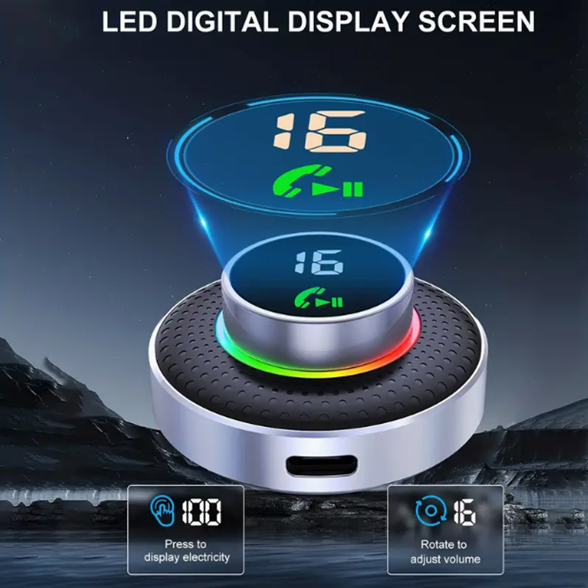 Handsfree bellen Carkit Bluetooth draadloze ontvanger 3,5 mm Aux draadloze muziekontvanger Ondersteuning voor het aansluiten van 2 apparaten Auto-adapter