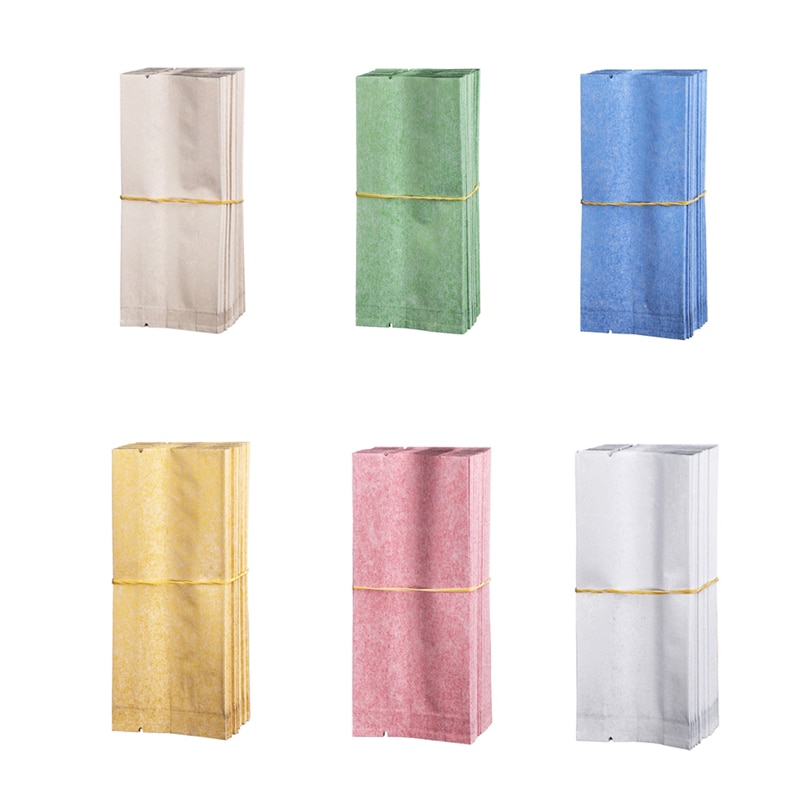 100 teile/los Heißsiegelfähigen Tee Verpackung Taschen Lagerung Kleine Baumwolle Papier Aluminium Folie Taschen