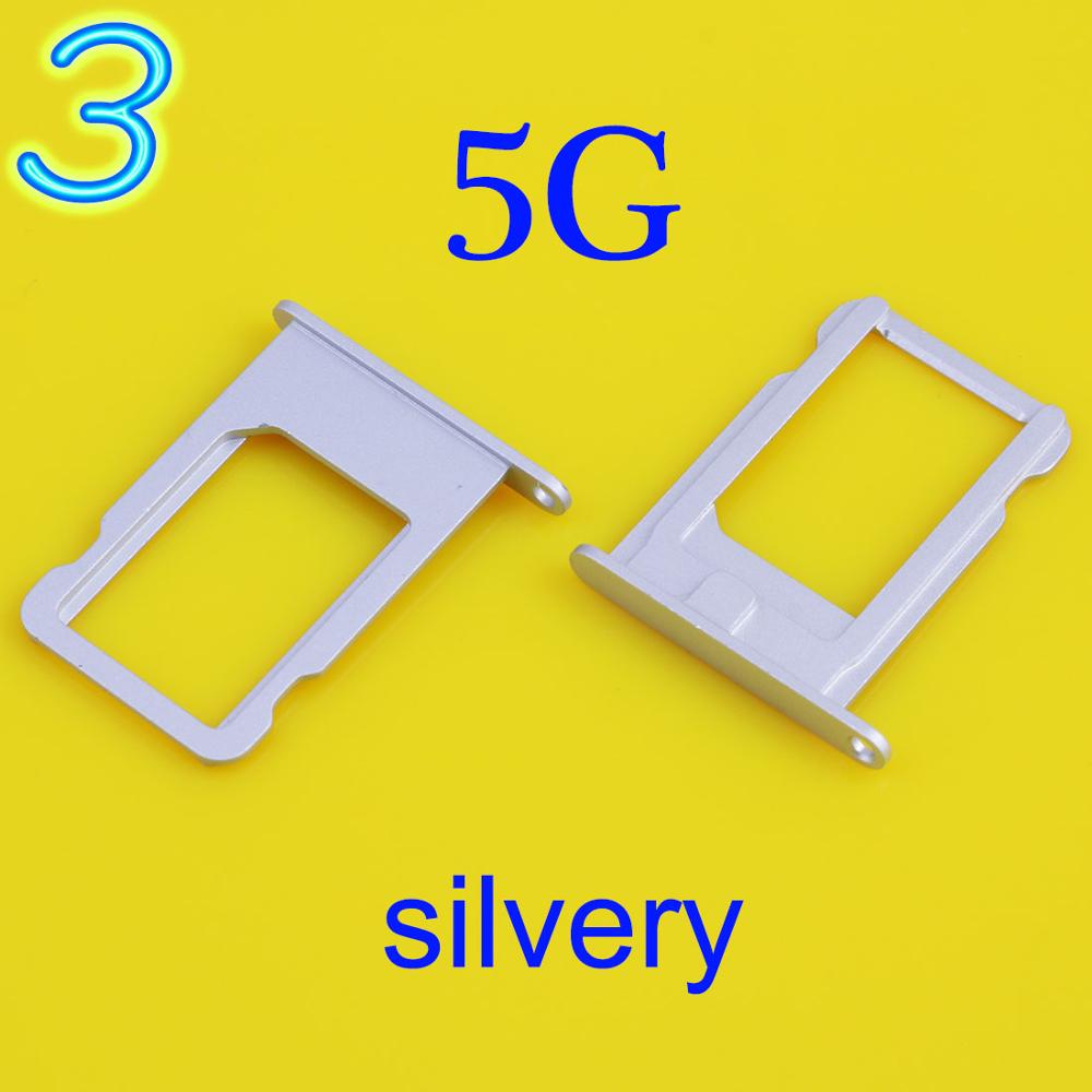 Micro SIM Card Tray Holder Slot Replacement Silver Gold for Apple for iphone 4 4G 4S 5 5G 5s 6 6plus 6s 6splus 7 7plus: No3