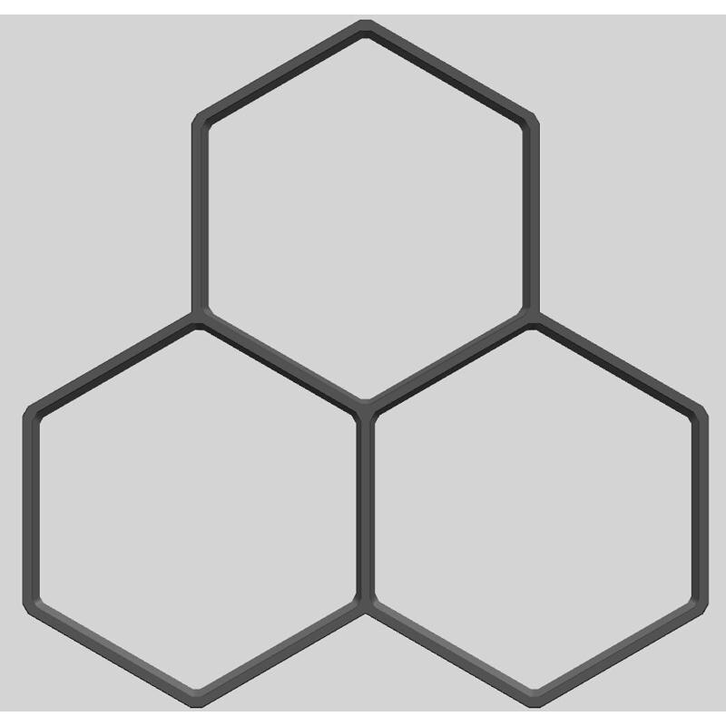 DIY Stones Concrete Stepping Stone Road Mold Garden Walk Maker Outdoor Decorative Stones Molds Black 36x 36x 4cm