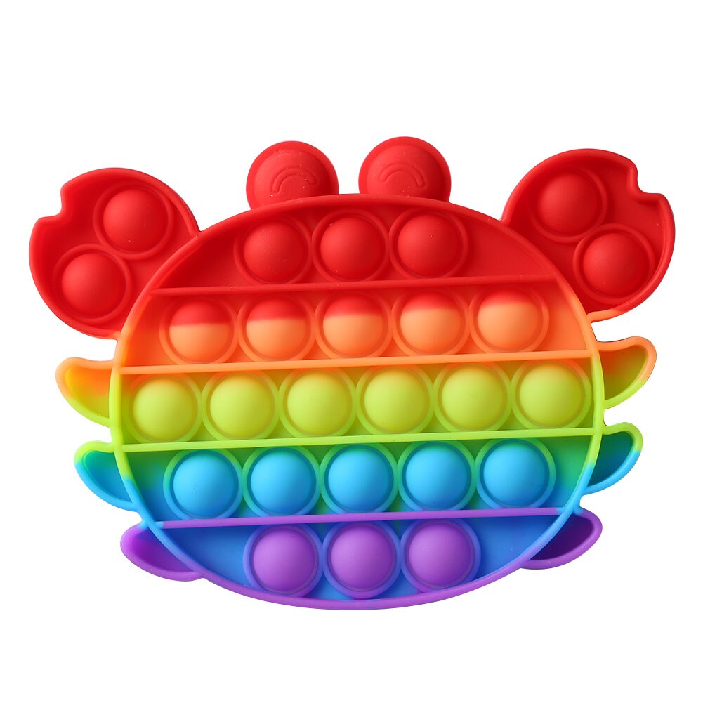 Pop It Push Bubble Fidget Toys Adult Stress Relief Toy Antistress PopIt Soft Squishy Anti-Stress Anti Stress Box Poppit: A