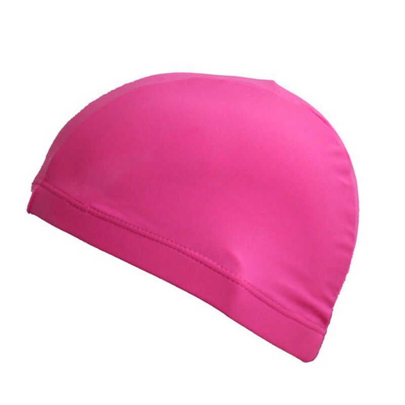 Casquette de sport en plein air en polyester de couleur unie: rose red