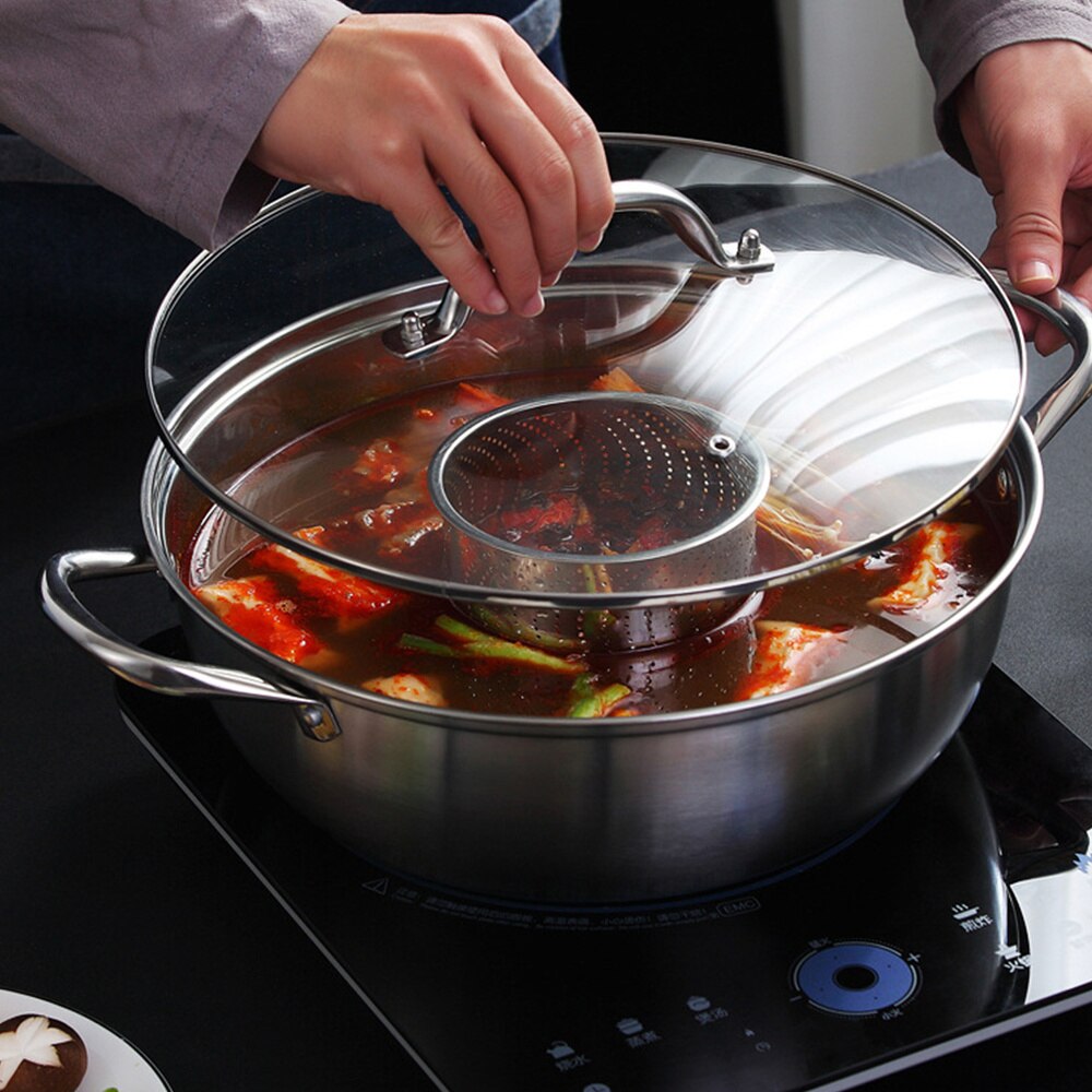 Stainless Steel Soup Pot Pot Cookware Induction Little Pot Durable Pot